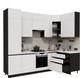 Миниатюра изображения товара Кухонный гарнитур ВерсоМебель Эко Премиум 1.4x2.7 правая (белый фасадный/ст. мрамор лацио)