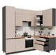Миниатюра изображения товара Кухонный гарнитур ВерсоМебель Эко Премиум 1.4x2.7 правая (глиняный серый/ст. дуб вотан)