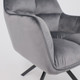 Миниатюра изображения товара Кресло мягкое AksHome Virginia Поворотное (велюр темно-серый HCJ-40/черный)