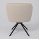 Миниатюра изображения товара Кресло мягкое AksHome Virginia Поворотное (велюр кремовый HCJ-3/черный)