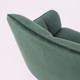 Миниатюра изображения товара Кресло мягкое AksHome Virginia Поворотное (велюр темно-зеленый HCJ-19/черный)