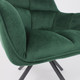 Миниатюра изображения товара Кресло мягкое AksHome Virginia Поворотное (велюр темно-зеленый HCJ-19/черный)
