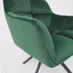 Миниатюра изображения товара Кресло мягкое AksHome Virginia Поворотное (велюр темно-зеленый HCJ-19/черный)