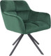 Миниатюра изображения товара Кресло мягкое AksHome Virginia Поворотное (велюр темно-зеленый HCJ-19/черный)