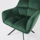 Миниатюра изображения товара Кресло мягкое AksHome Virginia Поворотное (велюр темно-зеленый HCJ-19/черный)