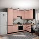 Миниатюра изображения товара Кухонный гарнитур ВерсоМебель Эко Премиум 1.4x2.7 правая (пудровый/ст. дуб вотан)