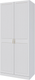 Миниатюра изображения товара Шкаф Bravo Мебель Мэгги ШР-2 (белый снег/лак белый)