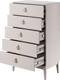 Миниатюра изображения товара Комод Bravo Мебель Фарго 5ящ (персидский жемчуг/лак Льняной)
