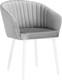 Миниатюра изображения товара Стул Notta Корсо (светло-серый/белый)