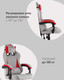 Миниатюра изображения товара Кресло геймерское TopChairs Phantom GF-8080 TT704+TT703 (серый/красный)