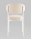 Миниатюра изображения товара Стул Stool Group Бриф SN / AV 477-C01-9016 (велюр молочный/каркас белый муар)