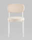 Миниатюра изображения товара Стул Stool Group Бриф SN / AV 477-C01-9016 (велюр молочный/каркас белый муар)