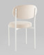 Миниатюра изображения товара Стул Stool Group Бриф SN / AV 477-C01-9016 (велюр молочный/каркас белый муар)