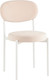Миниатюра изображения товара Стул Stool Group Бриф SN / AV 477-C01-9016 (велюр молочный/каркас белый муар)