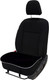 Миниатюра изображения товара Комплект накидок на автомобильные сиденья Autoprofi MEX-201 BK (мех/черный)
