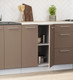 Миниатюра изображения товара Кухонный гарнитур Артём-Мебель Оля СН-114 без стекла МДФ 1.6/3м (веллюто латте/веллюто мокко)