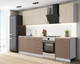 Миниатюра изображения товара Кухонный гарнитур Артём-Мебель Оля СН-114 без стекла МДФ 2.2м (веллюто латте/веллюто мокко)