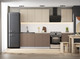 Миниатюра изображения товара Кухонный гарнитур Артём-Мебель Оля СН-114 без стекла МДФ 2.2м (веллюто латте/веллюто мокко)