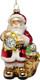 Миниатюра изображения товара Елочная игрушка Грай Санта Клаус с часами Ф-245
