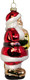 Миниатюра изображения товара Елочная игрушка Грай Санта Клаус с часами Ф-245