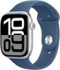 Миниатюра изображения товара Умные часы Apple Watch Series 10 GPS 46mm / MWWL3 (серебристый/синий ремешок S/M)