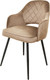 Миниатюра изображения товара Стул Мирабелла Оксфорд Велюр (бежевый/черный)