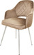 Миниатюра изображения товара Стул Мирабелла Оксфорд Велюр (бежевый/белый)