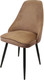 Миниатюра изображения товара Стул Мирабелла Мадрид Велюр (бежевый/черный)