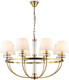 Миниатюра изображения товара Люстра Ambrella LH71253/8 BS/WH (латунь/белый)