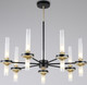Миниатюра изображения товара Люстра Ambrella LH55353/14 BK/CGD/CL (черный/золото/прозрачный)