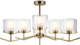 Миниатюра изображения товара Люстра Ambrella LH57008/6 BS/FR (латунь/белый матовый)