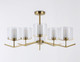 Миниатюра изображения товара Люстра Ambrella LH57008/6 BS/FR (латунь/белый матовый)