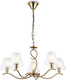 Миниатюра изображения товара Люстра Ambrella LH57091/5 BS/FR (латунь/белый матовый)