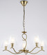 Миниатюра изображения товара Люстра Ambrella LH57091/5 BS/FR (латунь/белый матовый)