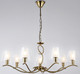 Миниатюра изображения товара Люстра Ambrella LH57093/7 BS/FR (латунь/белый матовый)
