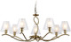 Миниатюра изображения товара Люстра Ambrella LH57093/7 BS/FR (латунь/белый матовый)