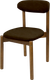 Миниатюра изображения товара Стул Мирабелла Чикаго Замша (кофейный, темное дерево)