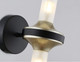 Миниатюра изображения товара Бра Ambrella LH55355/2 BK/CGD/CL (черный/золото/прозрачный)
