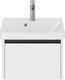 Миниатюра изображения товара Тумба под умывальник Dreja Luxury 55см Подвесная 1 ящик / 99.2009 (белый матовый)