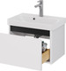 Миниатюра изображения товара Тумба под умывальник Dreja Luxury 55см Подвесная 1 ящик / 99.2009 (белый матовый)