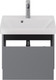 Миниатюра изображения товара Тумба под умывальник Dreja Luxury 55см Подвесная 1 ящик / 99.2011 (серый базальт)