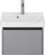 Миниатюра изображения товара Тумба под умывальник Dreja Luxury 55см Подвесная 1 ящик / 99.2011 (серый базальт)