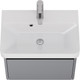 Миниатюра изображения товара Тумба под умывальник Dreja Luxury 55см Подвесная 1 ящик / 99.2011 (серый базальт)