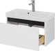 Миниатюра изображения товара Тумба под умывальник Dreja Luxury 70см Подвесная 1 ящик / 99.2010 (белый матовый)