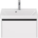 Миниатюра изображения товара Тумба под умывальник Dreja Luxury 70см Подвесная 1 ящик / 99.2010 (белый матовый)