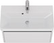 Миниатюра изображения товара Тумба под умывальник Dreja Luxury 70см Подвесная 1 ящик / 99.2010 (белый матовый)