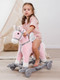Миниатюра изображения товара Качалка-каталка Amarobaby Juno Единорог / AMARO-28JU-RoSe (розовый/серый)