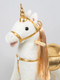 Миниатюра изображения товара Качалка-каталка Amarobaby Unicorn Единорог / AMARO-28UNI-BeZo (белый/золотистый)