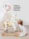 Миниатюра изображения товара Качалка-каталка Amarobaby Unicorn Единорог / AMARO-28UNI-BeZo (белый/золотистый)