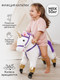 Миниатюра изображения товара Каталка детская Amarobaby Funny Horse Лошадка / AMARO-28FH-BeFi (белый/фиолетовый)